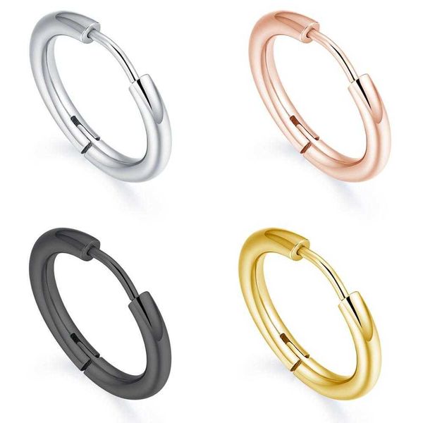 band rings knock stainless steel small hoop earrings for women men gold black circle ear ring earrings helix hoop piercing 10mm aa230524, Silver
band rings knock stainless steel small hoop earrings for women men gold black circle ear ring earrings helix hoop piercing 10mm aa230524, Silver