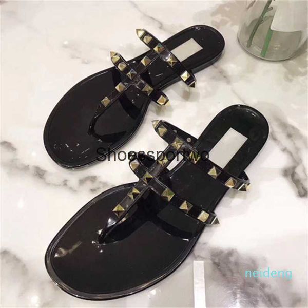 2022 summer women flip flops slippers flat sandals bow rivet fashion pvc crystal beach shoes 35-40 5666, Black
2022 summer women flip flops slippers flat sandals bow rivet fashion pvc crystal beach shoes 35-40 5666, Black