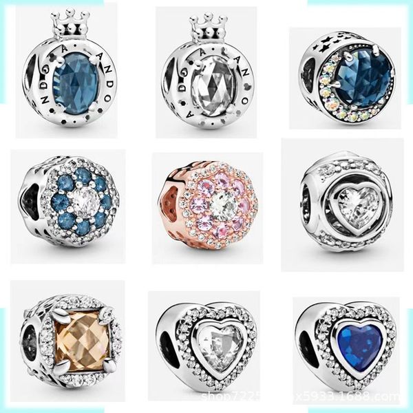925 sterling silver pandora charm design inlaid love bracelet beaded parts light luxury temperament classic jewelry delivery, Bronze;silver
925 sterling silver pandora charm design inlaid love bracelet beaded parts light luxury temperament classic jewelry delivery, Bronze;silver