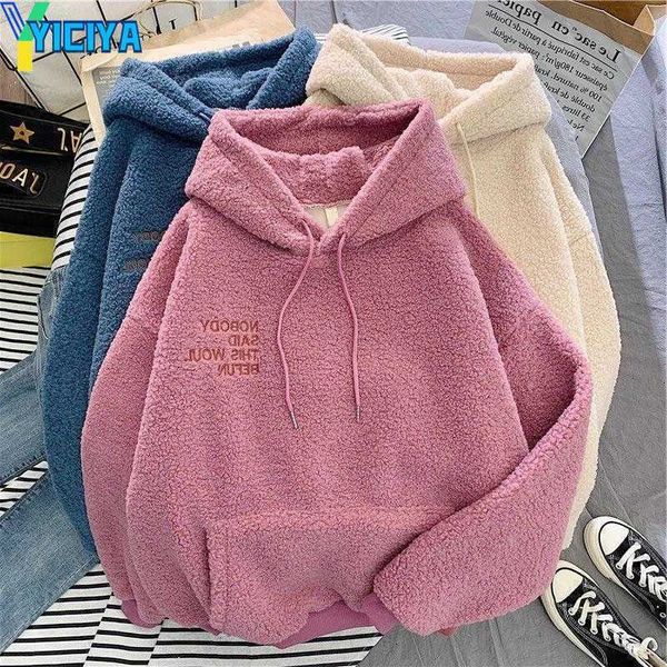 yiciya women's hoodies autumn winter thick warm coat velvet cashmere women hoody sweatshirt solid blue pullover casual lady loose long, Black
yiciya women's hoodies autumn winter thick warm coat velvet cashmere women hoody sweatshirt solid blue pullover casual lady loose long, Black