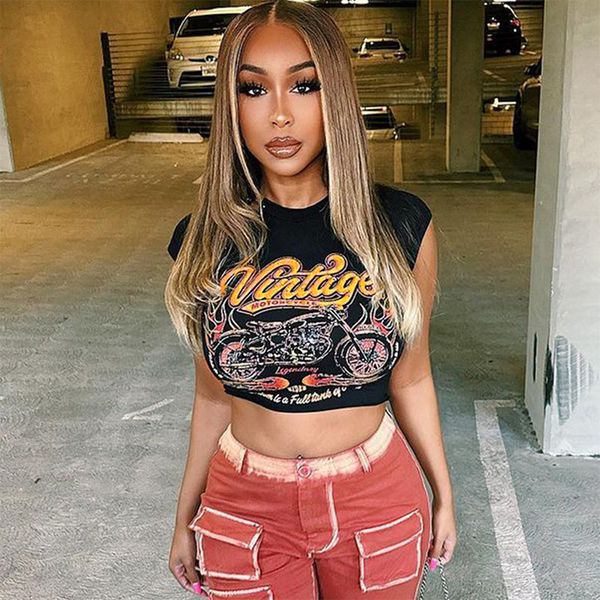 new women's short sleeve t-shirt street fashion printed pin open-neck black & tees ladies clothing, White
new women's short sleeve t-shirt street fashion printed pin open-neck black & tees ladies clothing, White