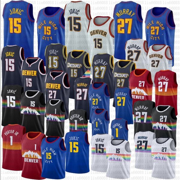 15 nikola jokic basketball jersey jamal murray michael porter jr. jerseys, Black;red
15 nikola jokic basketball jersey jamal murray michael porter jr. jerseys, Black;red