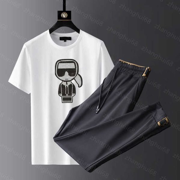 23ss mens designer tracksuit mens tracksuit round neck pure cotton embroidered short sleeve t-shirt ribbon stitching drawstring pants set me, Gray
23ss mens designer tracksuit mens tracksuit round neck pure cotton embroidered short sleeve t-shirt ribbon stitching drawstring pants set me, Gray