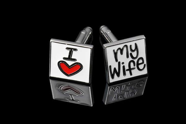 cuff links c-man enamel 2 pair/batch men i love my wife french shirt jewelry wedding groom men's cufflinks g220525, Silver
cuff links c-man enamel 2 pair/batch men i love my wife french shirt jewelry wedding groom men's cufflinks g220525, Silver