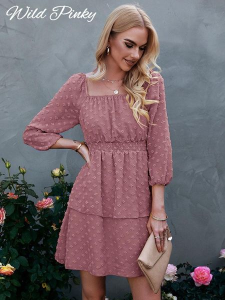 dresses wildpinky 2022 holiday square collar 3/4 sleeves aline dot mini dress summer women bow tie back ruffle dresses casual vestidos, Black;gray
dresses wildpinky 2022 holiday square collar 3/4 sleeves aline dot mini dress summer women bow tie back ruffle dresses casual vestidos, Black;gray