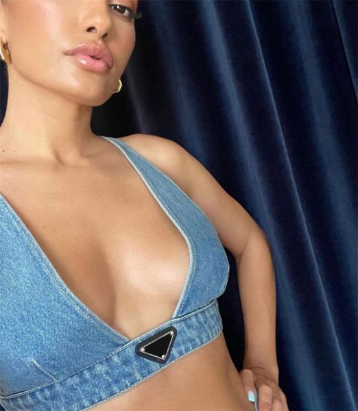 womens designer denim straps tank woman blue black camis tees suspender vest motorcycle bra adjustable bras underwear luxury clothes, White
womens designer denim straps tank woman blue black camis tees suspender vest motorcycle bra adjustable bras underwear luxury clothes, White