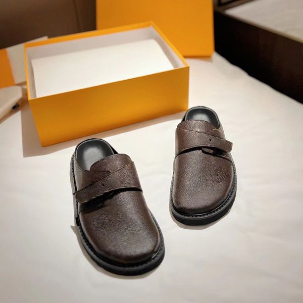 designer hollowed out baotou men's and women's slippers leather patchwork color breathable sandals one line beach slippers, Black
designer hollowed out baotou men's and women's slippers leather patchwork color breathable sandals one line beach slippers, Black