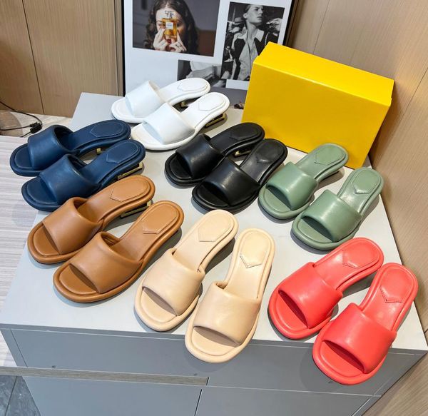 designer sandal women nappa leather slides slippers square metal heels slipper summer beach flip flops size 35-41, Black
designer sandal women nappa leather slides slippers square metal heels slipper summer beach flip flops size 35-41, Black