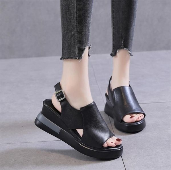 summer women wedge heeled pu leather sandals cross strap korean style casual shoes ladies open toe solid buckle sandalias 2206287358611, Black
summer women wedge heeled pu leather sandals cross strap korean style casual shoes ladies open toe solid buckle sandalias 2206287358611, Black