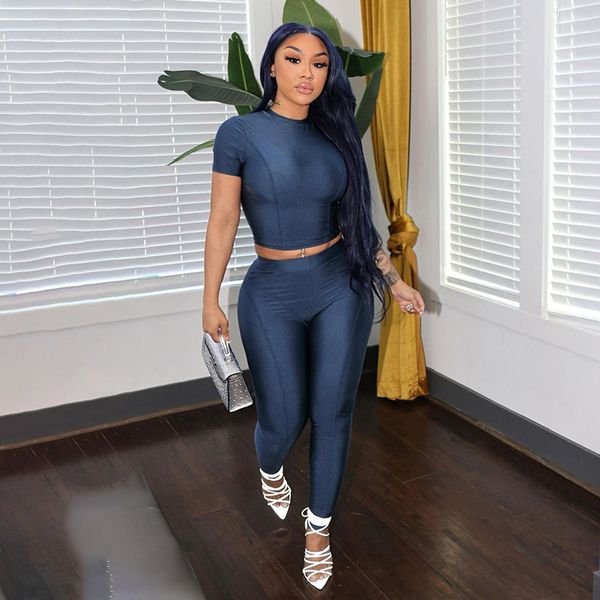 new arrival women's two piece sets pants summer fashion bodycon short sleeve t-shirt trousers leisure suit, White
new arrival women's two piece sets pants summer fashion bodycon short sleeve t-shirt trousers leisure suit, White