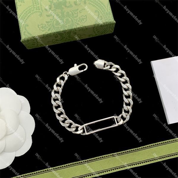 luxury letter silver bracelets thick chain cuba bracelet silver charm bracelets with box, Golden;silver
luxury letter silver bracelets thick chain cuba bracelet silver charm bracelets with box, Golden;silver