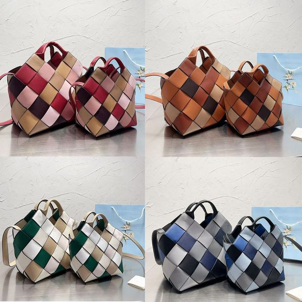 weave basket bag leather woven totes hand bag women designer handbag purse checker patchwork color fashion letter remoavble shoulder strap c
weave basket bag leather woven totes hand bag women designer handbag purse checker patchwork color fashion letter remoavble shoulder strap c