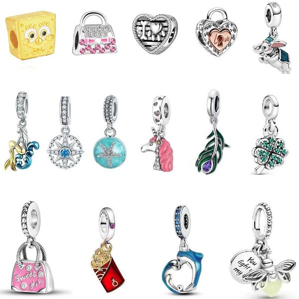 fit pandora charm bracelet unicorn mermaid dolphin elephant european silver bead charms beads diy snake chain for women bangle & necklace je, Black
fit pandora charm bracelet unicorn mermaid dolphin elephant european silver bead charms beads diy snake chain for women bangle & necklace je, Black