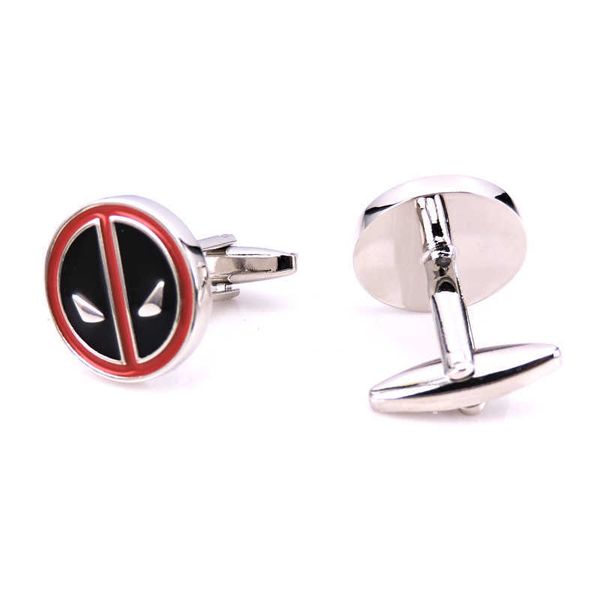 cuff links c-man luxury brand superhero dead pool steel men's wedding party gift shirt cufflinks g220525, Silver
cuff links c-man luxury brand superhero dead pool steel men's wedding party gift shirt cufflinks g220525, Silver