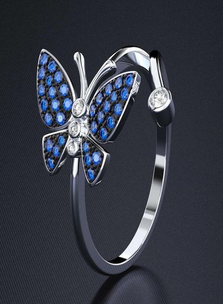 hbp fashion shipaibao blue butterfly ring women039s diamond copper plated platinum simple exquisite zircon hand jewelry8147984, Silver
hbp fashion shipaibao blue butterfly ring women039s diamond copper plated platinum simple exquisite zircon hand jewelry8147984, Silver