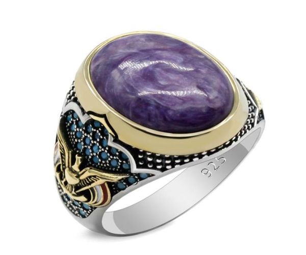 s925 sterling silver men039s ring inlaid with natural purple dragon stone european fashion retro jewelry 713 size5138094, Golden;silver
s925 sterling silver men039s ring inlaid with natural purple dragon stone european fashion retro jewelry 713 size5138094, Golden;silver