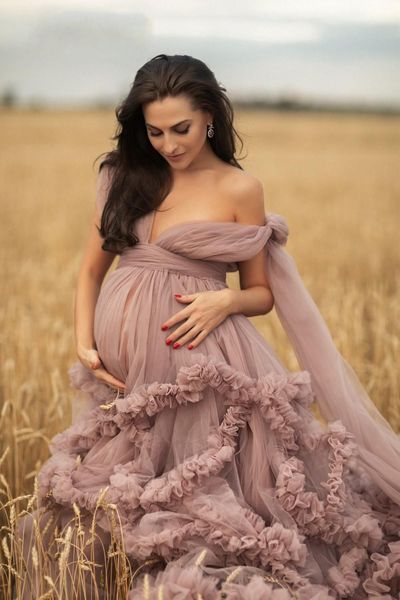 2023 prom dresses ruffles dusty pink tulle kimono women robe for pshoot puffy v neck off shoulder evening gowns african maternity dress pgra, Black
2023 prom dresses ruffles dusty pink tulle kimono women robe for pshoot puffy v neck off shoulder evening gowns african maternity dress pgra, Black