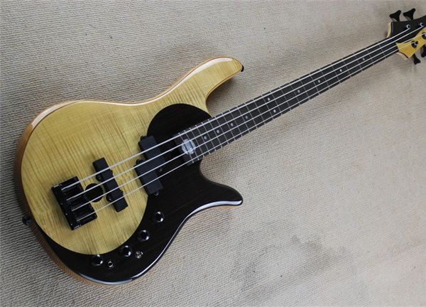 yin yang tai chi 4 strings natural wood color electric bass guitar passive and active circuit can be switched ash body flame maple black har
yin yang tai chi 4 strings natural wood color electric bass guitar passive and active circuit can be switched ash body flame maple black har