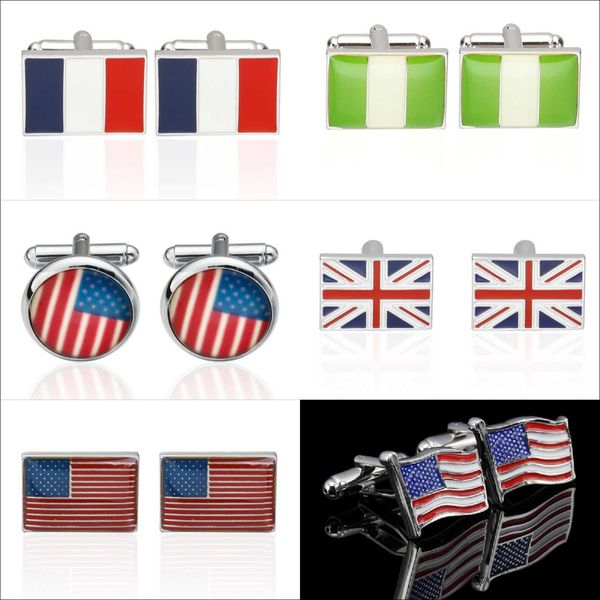 cuff links national colorful men's fashion shirt cufflinks button us nigeria french flag jewelry g220525, Silver
cuff links national colorful men's fashion shirt cufflinks button us nigeria french flag jewelry g220525, Silver