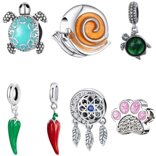 fits pandora bracelets 20pcs silver turtle snail red pepper dream catcher dangle charm bead fit pandora charms bracelet beads for 925 sterli, Black
fits pandora bracelets 20pcs silver turtle snail red pepper dream catcher dangle charm bead fit pandora charms bracelet beads for 925 sterli, Black
