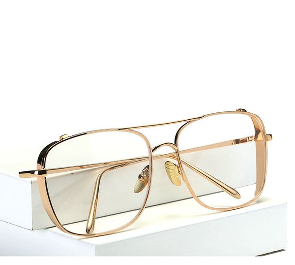 personality large frame sunglasses superclear men/women sunglass metal frame transparent glasses mix colors, White;black
personality large frame sunglasses superclear men/women sunglass metal frame transparent glasses mix colors, White;black
