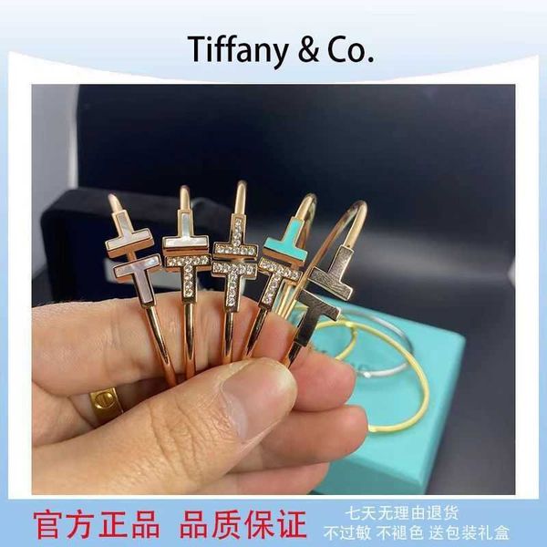 factory designer t bangle t home s925 sterling silver double t couple bracelet colorless 18k rose gold beimu bracelet v4ug, Black
factory designer t bangle t home s925 sterling silver double t couple bracelet colorless 18k rose gold beimu bracelet v4ug, Black