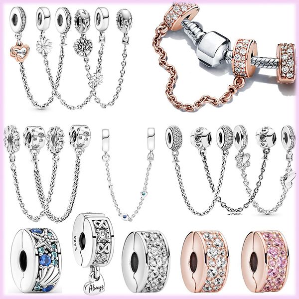 925 sterling silver pandora charming mie blue security chain bead is suitable for the original diy lady bracelet jewelry fashion accessories, Golden;silver
925 sterling silver pandora charming mie blue security chain bead is suitable for the original diy lady bracelet jewelry fashion accessories, Golden;silver