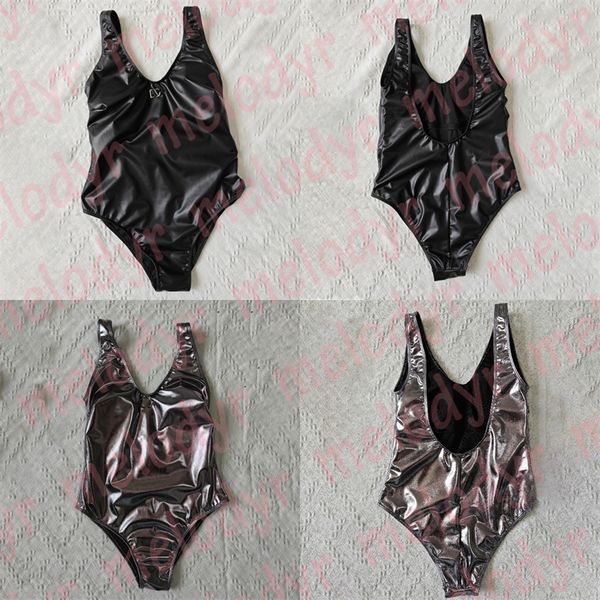 fashion designer swimwear womens leather one piece swimsuit metal letter quick dry bikinis, Black
fashion designer swimwear womens leather one piece swimsuit metal letter quick dry bikinis, Black