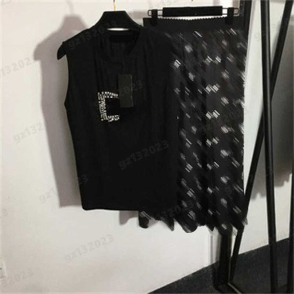 designer dress two pieces set all over monogram print high waist black half skirt pearl studded logo vest designer women clothing, White
designer dress two pieces set all over monogram print high waist black half skirt pearl studded logo vest designer women clothing, White