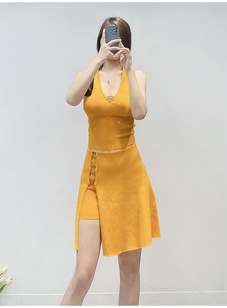casual dresses s-andro fashion casual outwear hanging neck v-neck knit half skirt set, Black;gray
casual dresses s-andro fashion casual outwear hanging neck v-neck knit half skirt set, Black;gray
