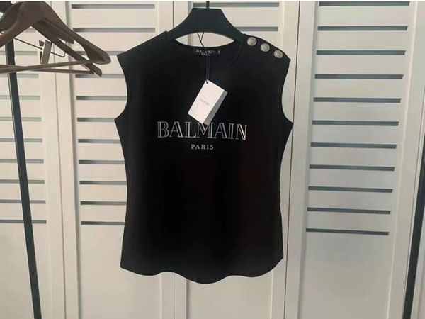 summer white women t-shirt tees crop embroidery shoulder black tank casual sleeveless backless shirts luxury designer solid color vest
summer white women t-shirt tees crop embroidery shoulder black tank casual sleeveless backless shirts luxury designer solid color vest