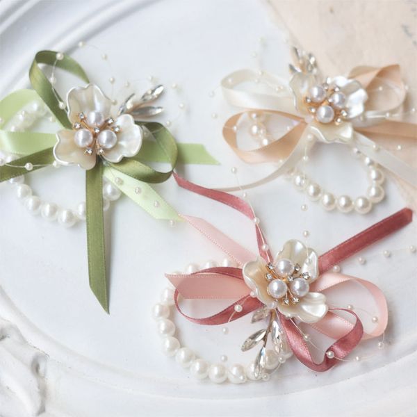 wedding bracelet bridesmaid sisters group bride sen's small fresh wrist flower high grade pink wrist flower qt-0021-a, White
wedding bracelet bridesmaid sisters group bride sen's small fresh wrist flower high grade pink wrist flower qt-0021-a, White