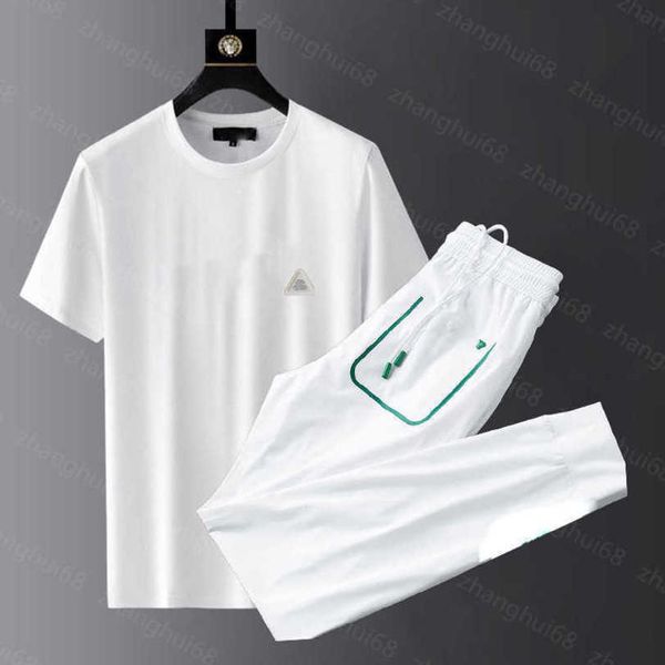 23ss mens tracksuit mens designer tracksuit round neck pure cotton short sleeve t-shirt solid color embroidery elastic waist pants set men c, Gray
23ss mens tracksuit mens designer tracksuit round neck pure cotton short sleeve t-shirt solid color embroidery elastic waist pants set men c, Gray