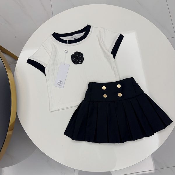 Girls Dress Kid Designer Lapel Sleeveless Girl Clothes Girl's Skirt Pure Cotton Design Breast Flower Design Summer Fasion Dresses Luxury Brand Size 90-140, White
Girls Dress Kid Designer Lapel Sleeveless Girl Clothes Girl's Skirt Pure Cotton Design Breast Flower Design Summer Fasion Dresses Luxury Brand Size 90-140, White