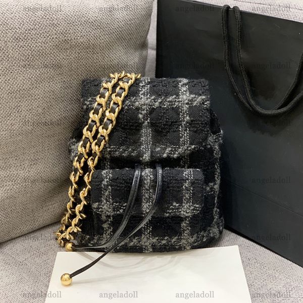 10a retro mirror quality designers small tweed backpack 24cm womens fabric handbag womens quilted flap purse double gold chain strap shoulde
10a retro mirror quality designers small tweed backpack 24cm womens fabric handbag womens quilted flap purse double gold chain strap shoulde