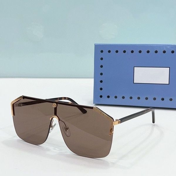 2023 women men fashion sunglasses black thin plank gold metal half frame brown gradient color square glasses available with box, White;black
2023 women men fashion sunglasses black thin plank gold metal half frame brown gradient color square glasses available with box, White;black