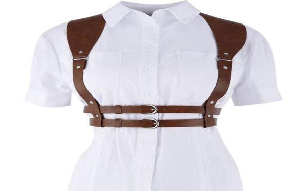 belts 2022 fashion punk brown leather harness belt strap girdle women handmade decorative shirt dress vest6656389, Black;brown
belts 2022 fashion punk brown leather harness belt strap girdle women handmade decorative shirt dress vest6656389, Black;brown