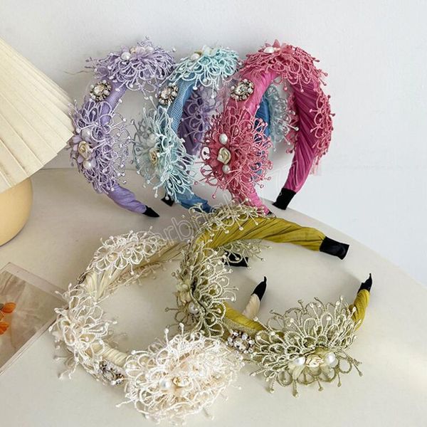 fashion hairband pearls flower headband luxurious baroque headwear party wedding turban hair accessories, Slivery;white
fashion hairband pearls flower headband luxurious baroque headwear party wedding turban hair accessories, Slivery;white