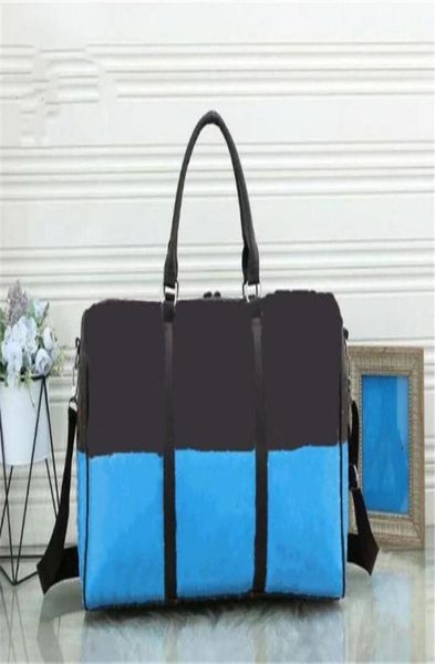 55cm women men bags fashion travel bag duffle bag leather luggage handbags large contrast color capacity sport stripe tote fitness9195413
55cm women men bags fashion travel bag duffle bag leather luggage handbags large contrast color capacity sport stripe tote fitness9195413
