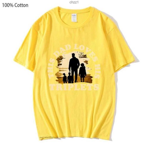 men's t shirts this dad loves his triplets t-shirts for clothing cotton summer clothes soft casual o-neck tees short sleeve y2k 3we7kwe, White;black
men's t shirts this dad loves his triplets t-shirts for clothing cotton summer clothes soft casual o-neck tees short sleeve y2k 3we7kwe, White;black
