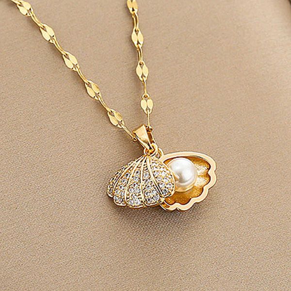necklaces bohemian shell pearl zircon pendant engagement necklace women's copper jewelry accessories birthday party anniversary gift g2, Silver
necklaces bohemian shell pearl zircon pendant engagement necklace women's copper jewelry accessories birthday party anniversary gift g2, Silver
