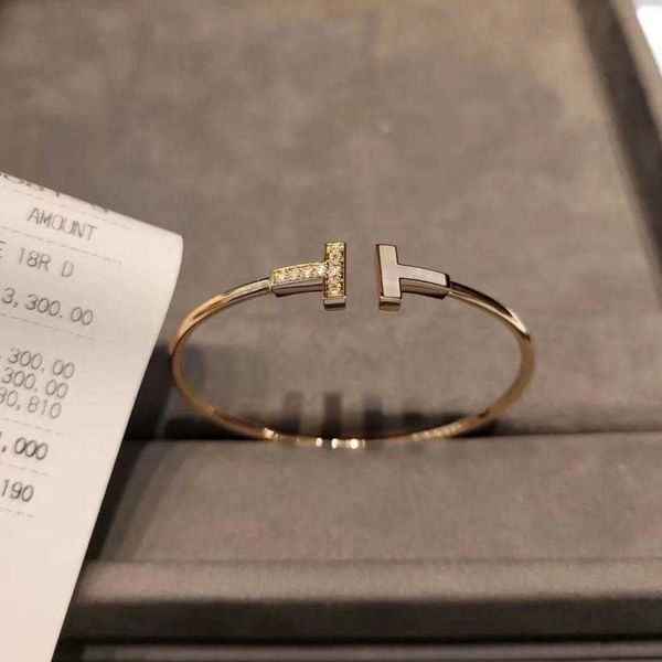 factory designer t bangle t home double t sterling silver s925 high beauty bracelet women's 18k rose gold fritillaria bracelet glti, Black
factory designer t bangle t home double t sterling silver s925 high beauty bracelet women's 18k rose gold fritillaria bracelet glti, Black