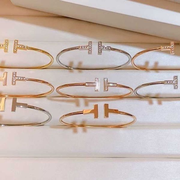 factory designer t bangle t home tlffant open bracelet sterling silver 18k rose gold colorless diamond set t home double t fritillaria brace, Black
factory designer t bangle t home tlffant open bracelet sterling silver 18k rose gold colorless diamond set t home double t fritillaria brace, Black