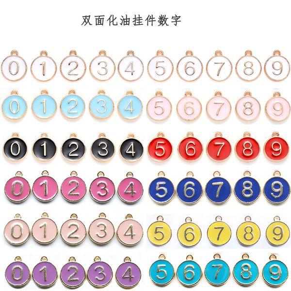 10pc/lot colors round 0 - 9 number pendant double side english alphabet hang charms for bracelet necklace jewelrys making, Bronze;silver
10pc/lot colors round 0 - 9 number pendant double side english alphabet hang charms for bracelet necklace jewelrys making, Bronze;silver