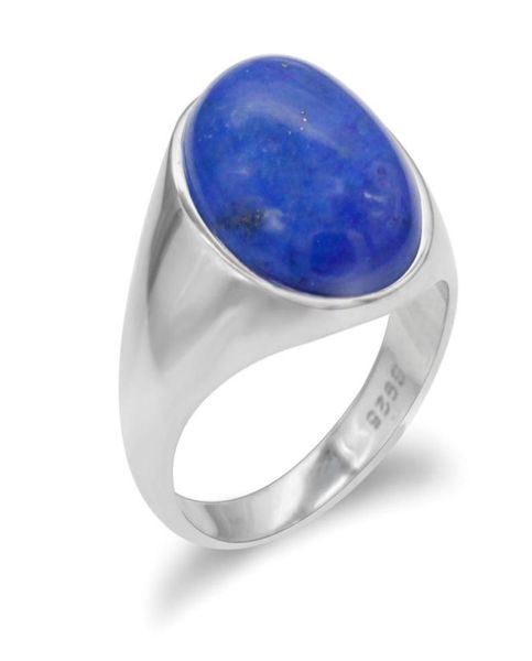 925 sterling silver men ring with oval dark blue natural lapis stone simple exquisite ring for men women fine jewelry2531792, Golden;silver 
925 sterling silver men ring with oval dark blue natural lapis stone simple exquisite ring for men women fine jewelry2531792, Golden;silver