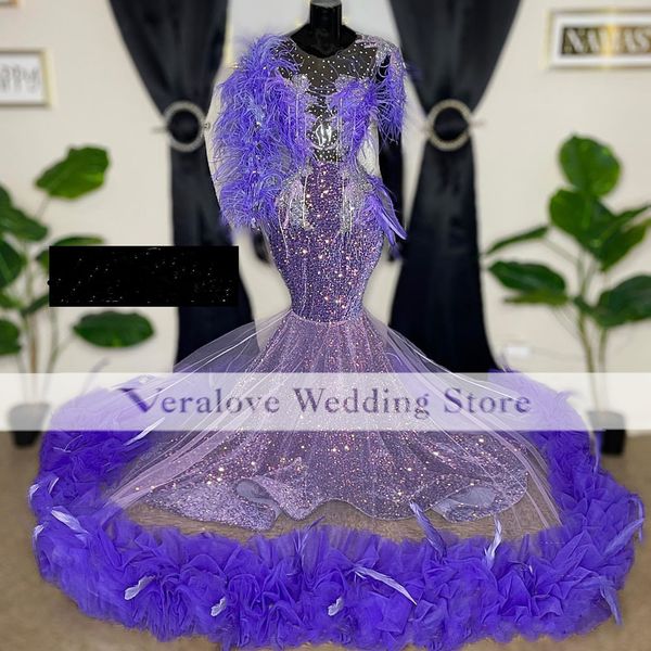 purple sequins mermaid prom dresses with feathers 2023 black girls occasion met gala party gowns vestido feminino
purple sequins mermaid prom dresses with feathers 2023 black girls occasion met gala party gowns vestido feminino