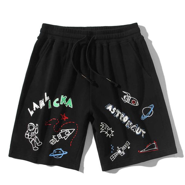 summer fashion brand men's astronaut graffiti printing shorts loose size medium pants sports casual caprisa, Black
summer fashion brand men's astronaut graffiti printing shorts loose size medium pants sports casual caprisa, Black