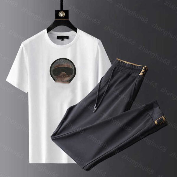 23ss mens tracksuit mens designer tracksuit round neck pure cotton classic embroidered short sleeve t-shirt ribbon stitching drawstring pant, Gray
23ss mens tracksuit mens designer tracksuit round neck pure cotton classic embroidered short sleeve t-shirt ribbon stitching drawstring pant, Gray