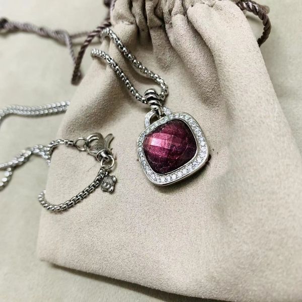 necklace dy luxury designer twisted women fashion versatile twist necklace jewelry platinum plated wedding gifts 14mm amethyst pandent neckl, Silver
necklace dy luxury designer twisted women fashion versatile twist necklace jewelry platinum plated wedding gifts 14mm amethyst pandent neckl, Silver