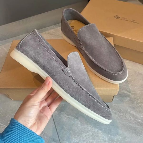 new luxury designer men's casual shoes lp loafers flat low suede cow leather loropiana moccasins summer walk comfort loafer slip on loa, Black
new luxury designer men's casual shoes lp loafers flat low suede cow leather loropiana moccasins summer walk comfort loafer slip on loa, Black